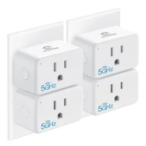 Mini Smart Plug 5GHz WiFi Compatible 15A, Smart Plugs That Work with Alexa amp Google Home amp SmartThings, Energy Monitor, Remote