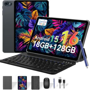 Tablet Android Tablets 10 Inch with Keyboard, 18(6+12)GB+128GB