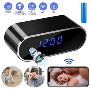Wireless WIFI Home Smart Security Alarm with HD 1080P Camera APP Control Remote Video Recorder Digital Alarm Clock Alarm System