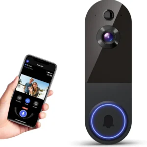 1080p Wireless Wi-Fi Video Doorbell Camera with Night Vision, Two-Way Audio, AI Motion Detection